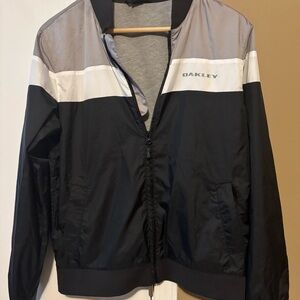 Oakley Black and White Windbreaker
